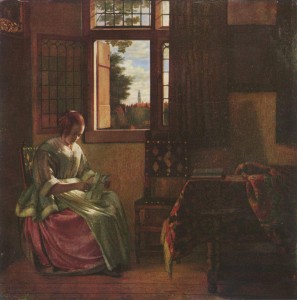 Hooch,-Pieter-de-xx-Woman-Reading-a-Letter