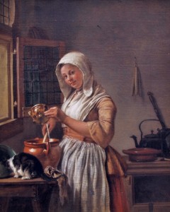 Wybrand Hendriks (Dutch painter, 1744-1831) Milkmaid 1800
