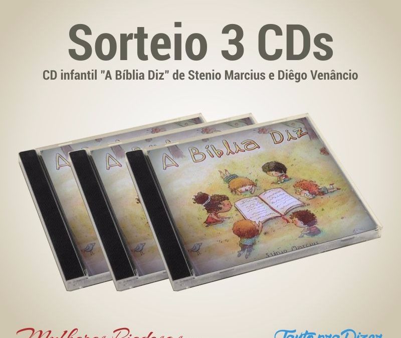 [Fica A Dica + Sorteio] CD “A Biblia Diz”de Stenio Marcius e Diego Venâncio